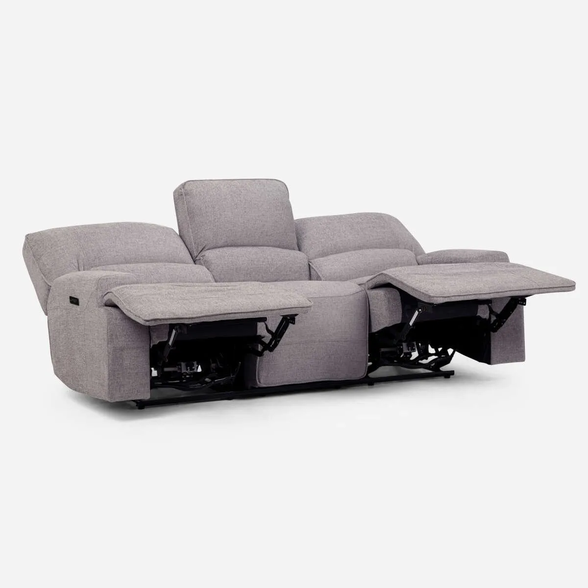 ROSEN - Rosen Sofá Reclinable 3 Cuerpos Eléctrico Jagger Gris