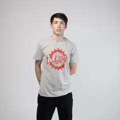 MARVEL - Polera Hombre Asombroso Gris