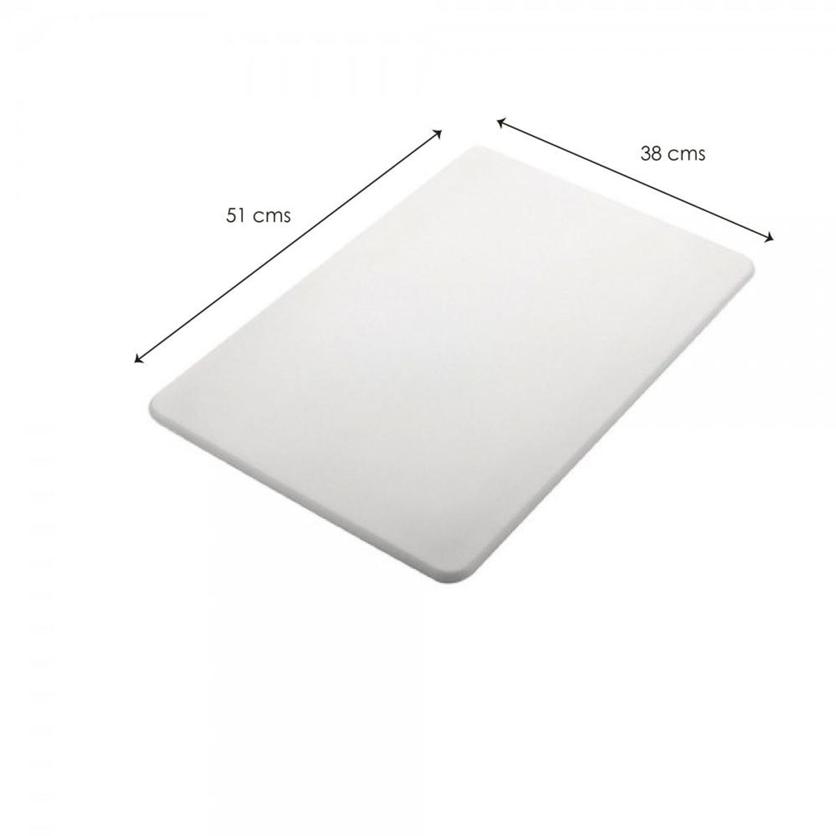 GENERICO - Tabla De Corte Blanca 51X38 Cm COOK-IN