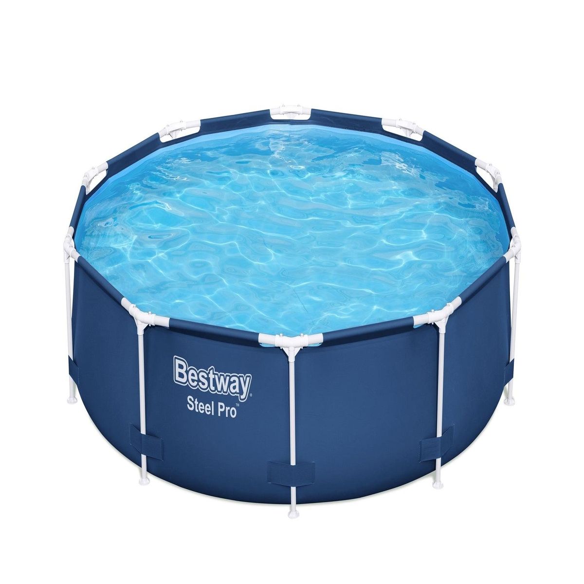 BESTWAY - Piscina Bestway Redonda Steel Pro con filtro 3.05MX76Cm Azul