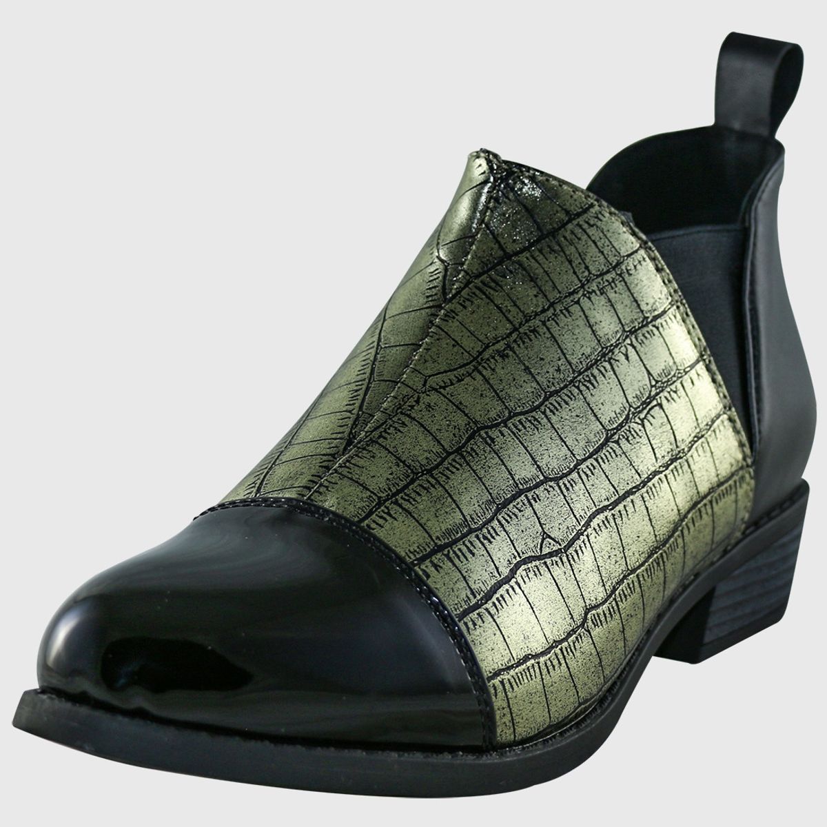 DINASTELLA - Botin Punta charol Dorado Danicolle