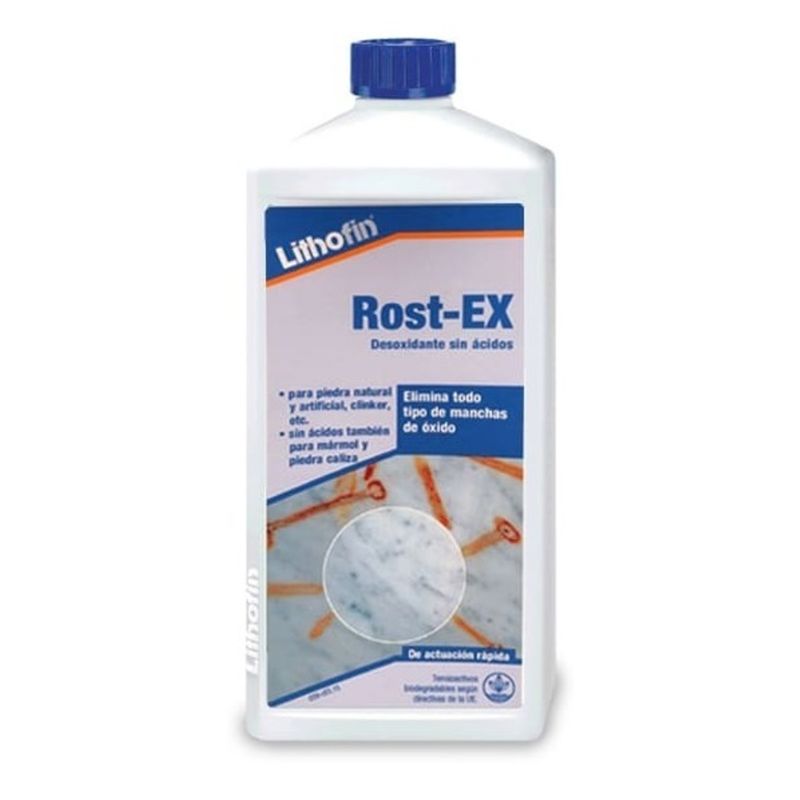 LITHOFIN - Rost-ex Removedor De Óxido Para Piedras Lithofin 500 Ml LITHOFIN