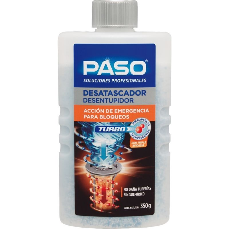 PASO - Desatascador Emergencia Para Cañerias Paso 350 Gr PASO