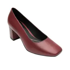 FLEXI - Zapato Mujer Cuero Marione Rojo Osc