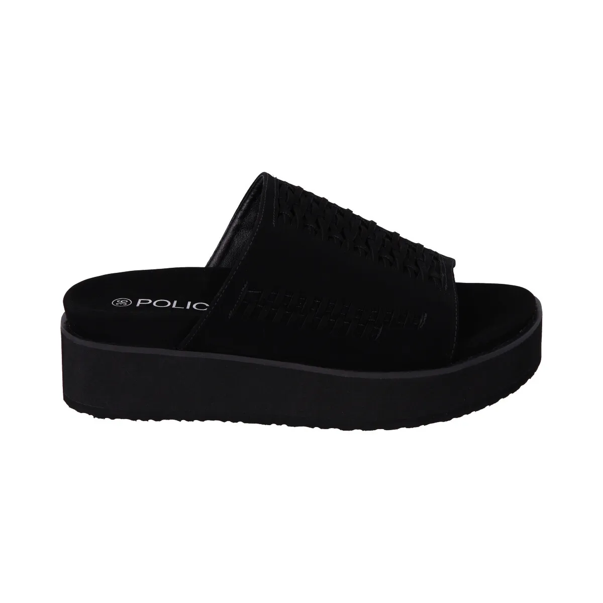 POLICE - Sandalia Mujer Negro Plataforma Kika Police