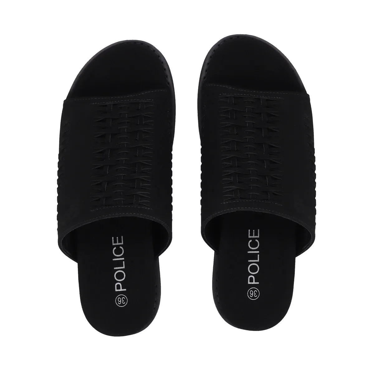 POLICE - Sandalia Mujer Negro Plataforma Kika Police