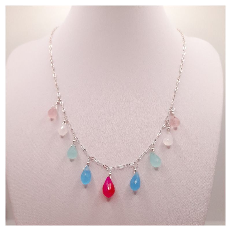 CAT JOYAS - Collar de plata con piedras naturales