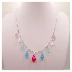 CAT JOYAS - Collar de plata con piedras naturales
