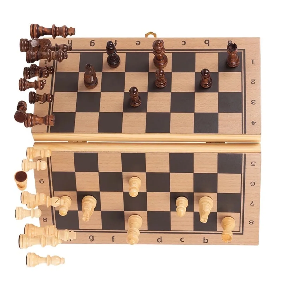 MERCADO CBF - Tablero de Ajedrez De Madera Ajedrez Ideal Para Regalo