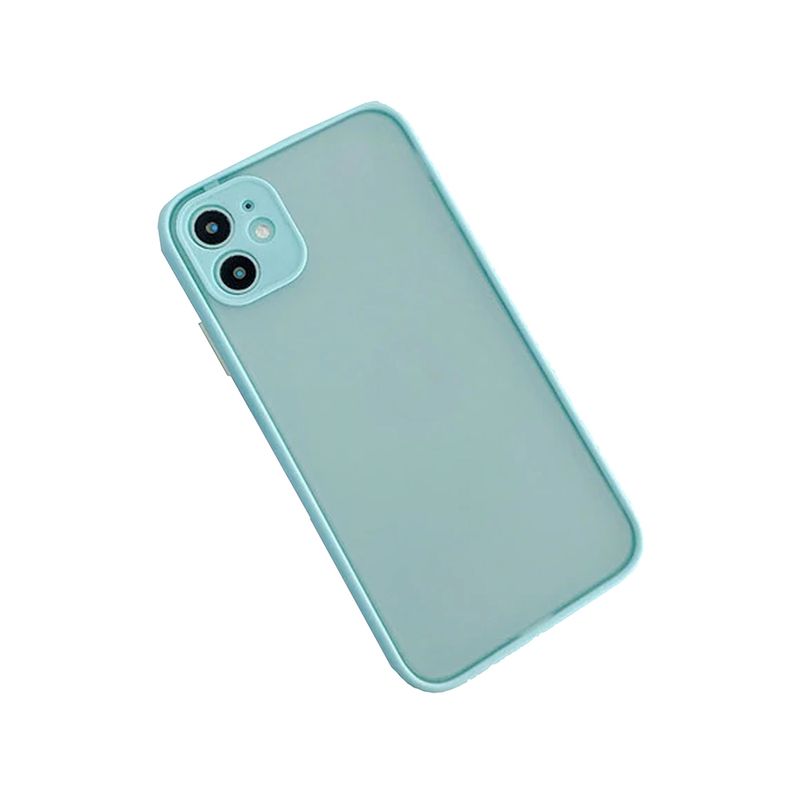 GENERICO - Carcasa Silicona Matte iPhone 13 Celeste