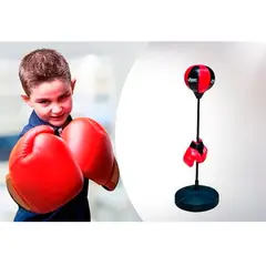 GENERICO - Set Puching Boxeo Guantes Niños Altura Ajustable