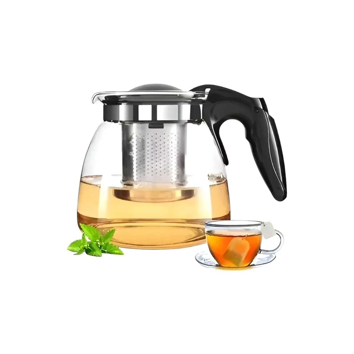 GENERICO - Tetera Vidrio Infusor Te Tetera Infusora Con Filtro 900ml