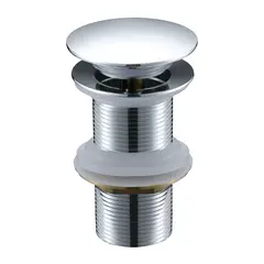 UNITEX - Desagüe automático 1 1/4" para lavatorio push-up metálico sin rebalse