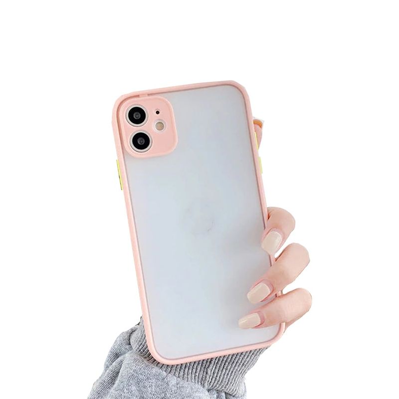 GENERICO - Carcasa Silicona Matte Para iPhone 13 Rosado