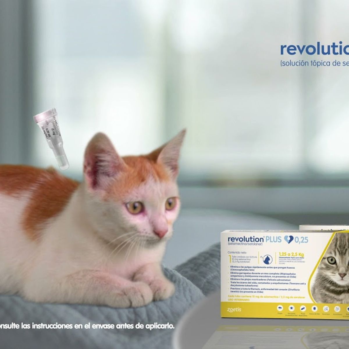 GENERICO - Pipeta REVOLUTION PLUS 2,5 a 5 kg - Antiparasitario Int/Ext