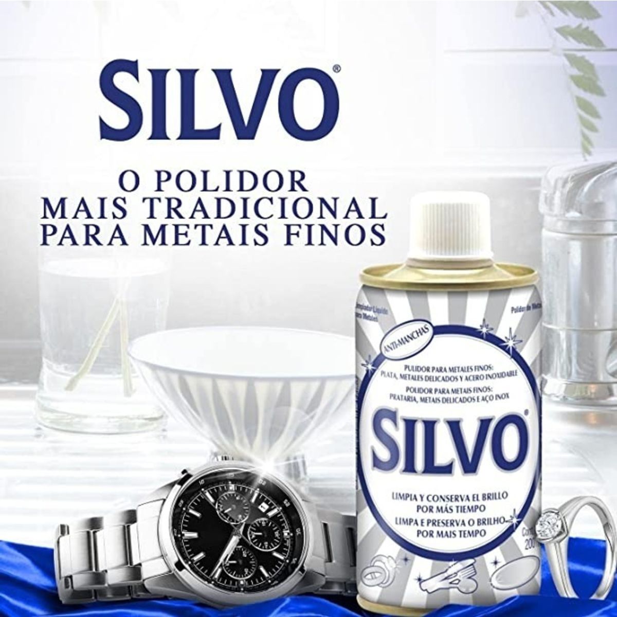 SILVO - Limpiador Y Pulidor De Metales Silvo 200 Ml SILVO