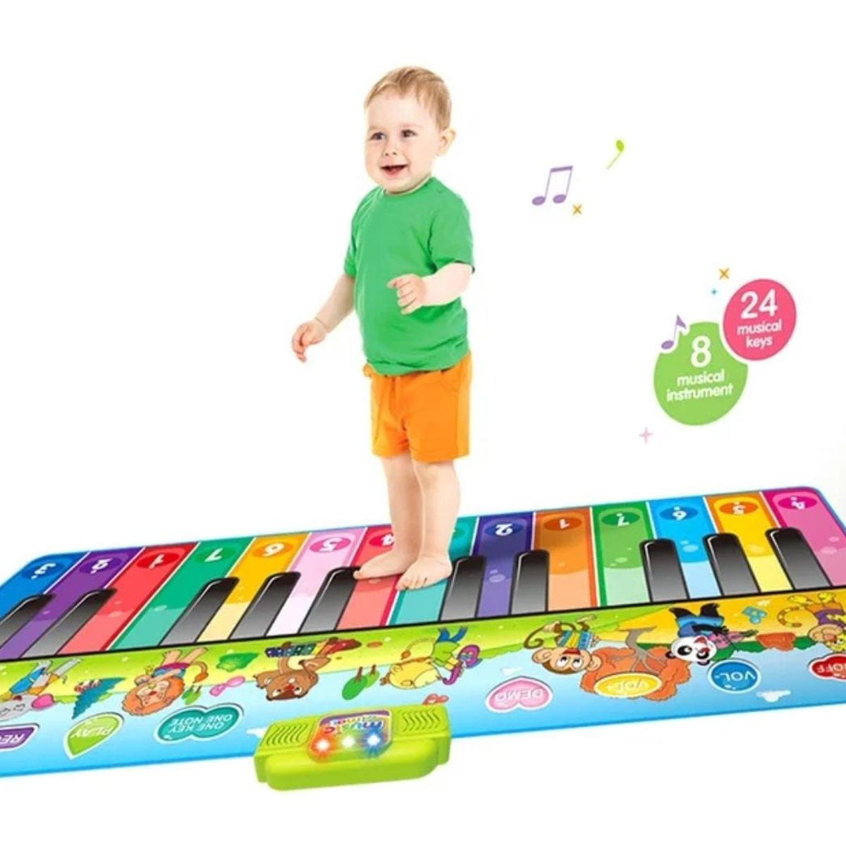 GENERICO - Piano Gigante 180X72 cm Teclado Para Pies Alfombra Musical