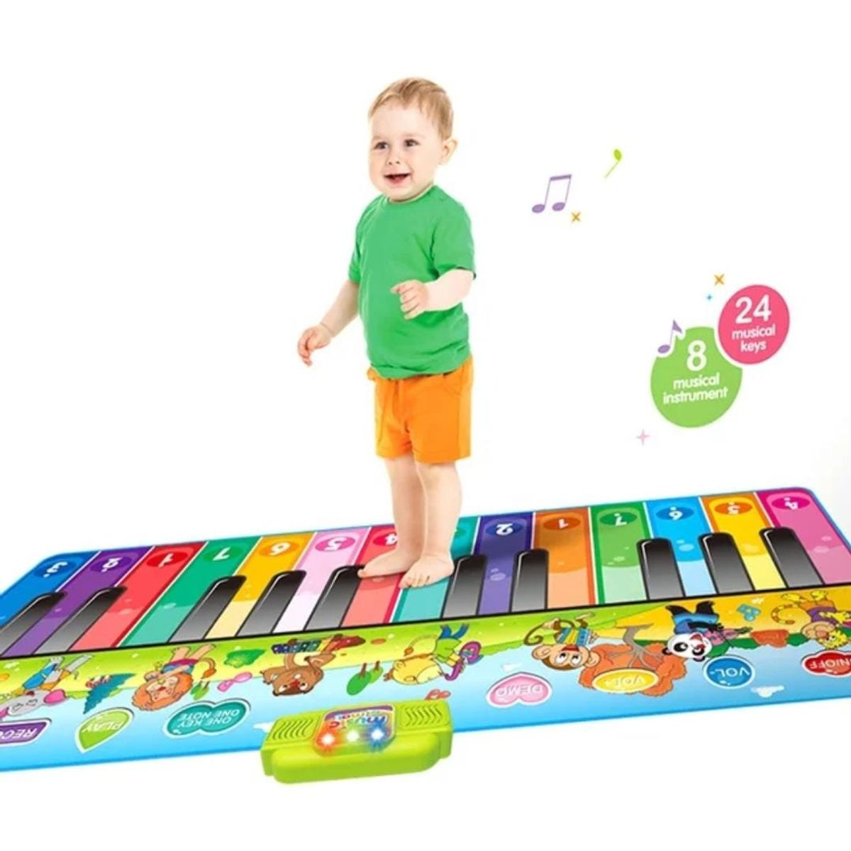 GENERICO - Piano Gigante 180X72 cm Teclado Para Pies Alfombra Musical