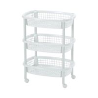 Carro verdulero plastico Oval Blanco 3 canastos