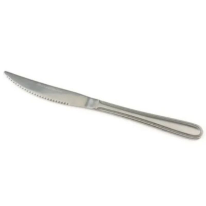 GENERICO - Pack 12 Cuchillos De Carne Parrilla Acero Inoxidable