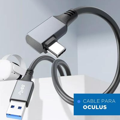 Imagen 2 del producto Cable Para Oculus Quest Vr Usb-c A 3.2 - 5gps - 6mt -