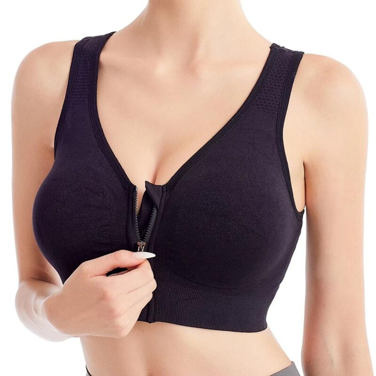 EVERSO - Pack6 Sostén Deportivo Push Up Sin Costuras Con Cierre