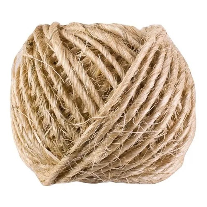 GENERICO - Sisal Natural Ovillo 50 Grs Set 20 Unidades