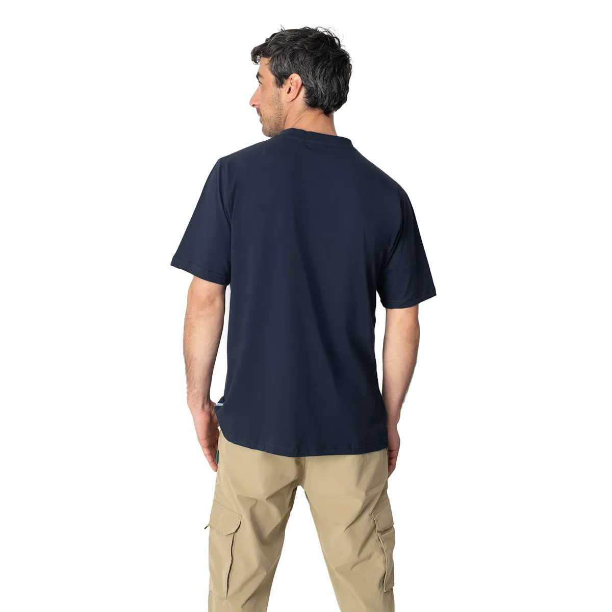 LENGA - Polera Molle Cuello Redondo con Botones Uvpro Hombre Lenga