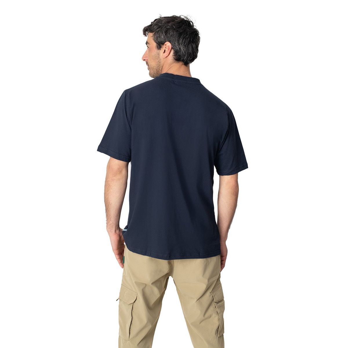 LENGA - Polera Molle Cuello Redondo con Botones Uvpro Hombre Lenga