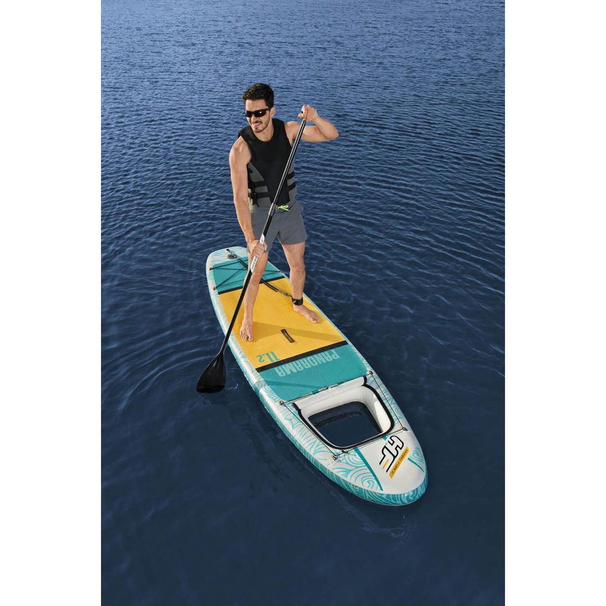 BESTWAY - Stand Up Paddle Inflable Set con ventana 340x89x15cm Bestway