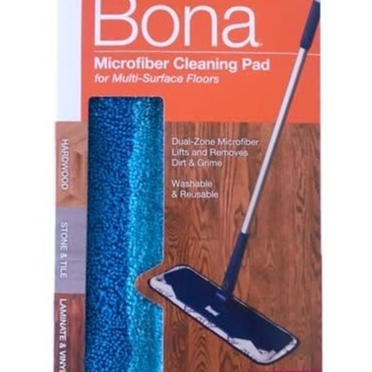 BONA - Pad Limpiador Con Doble Zona De Limpieza Bona BONA