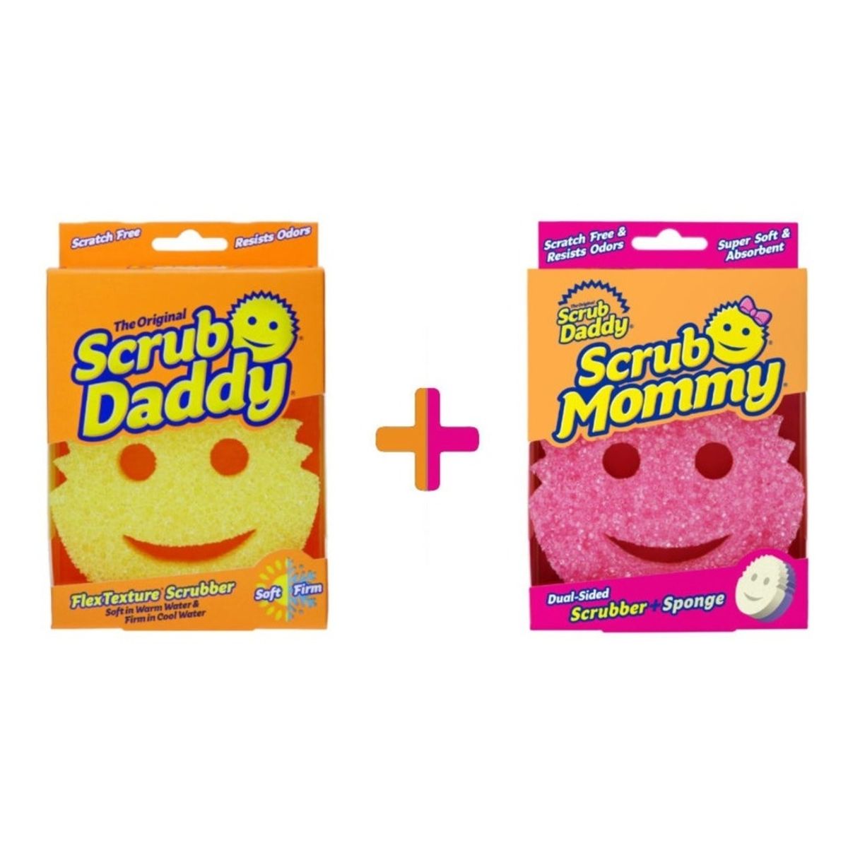 SCRUB DADDY - Pack Esponjas Scrub Mommy Y Daddy SCRUB DADDY