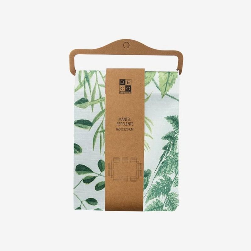DECO EXPRESS - Mantel Antimanchas Botanico 130X180 Cm