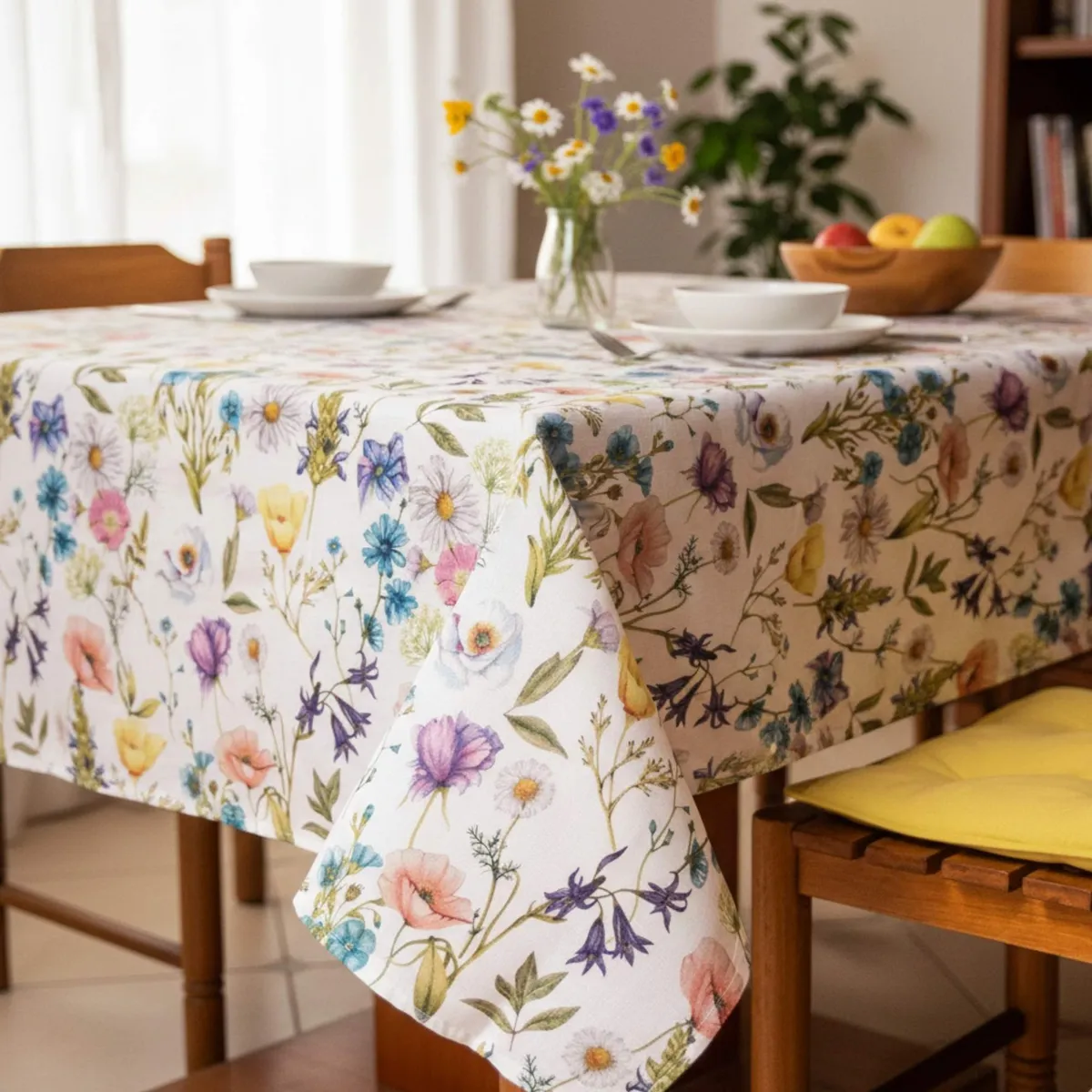 DECO EXPRESS - Mantel Antimanchas Primavera 130X180 Cm