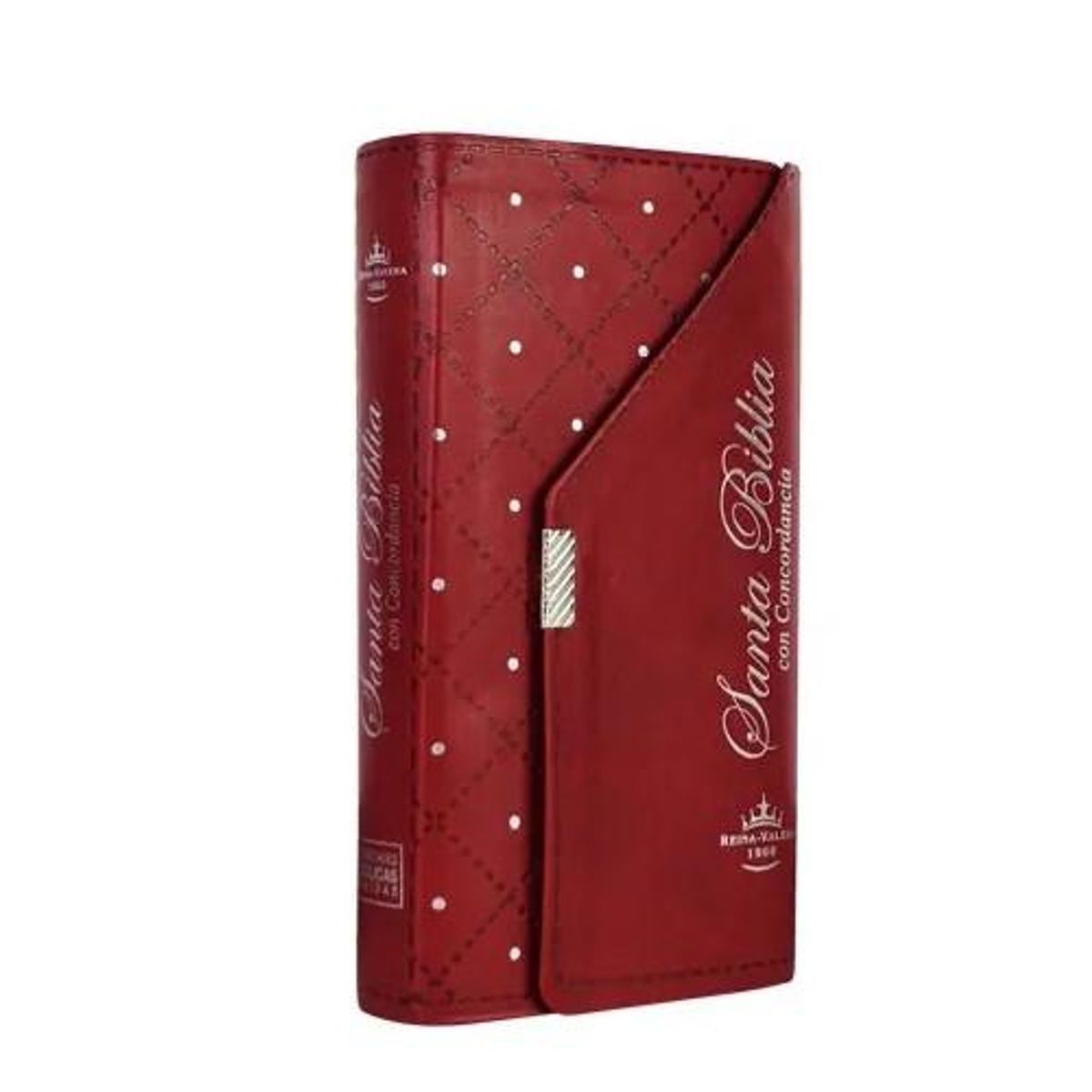 SOCIEDAD BIBLICA CHILENA - Biblia RVR60 Rojo Tapa Agenda con Concordancia, Índice, canto plateado