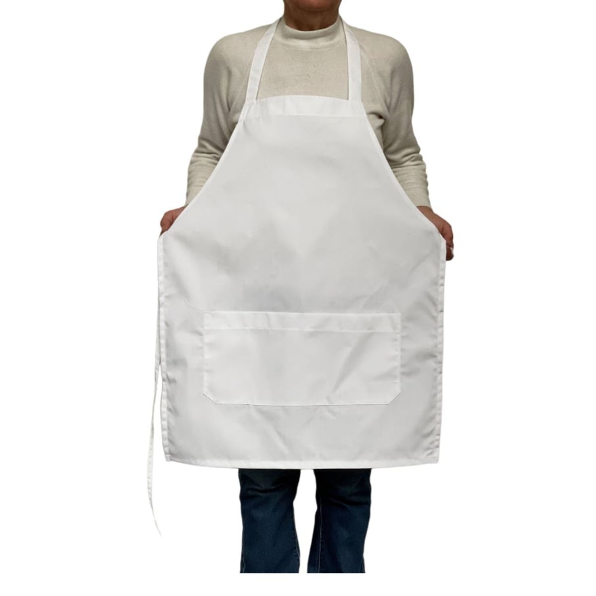 90 GRADOS - Pechera Delantal Chef Poplin Confeccion Nacional Usos Varios