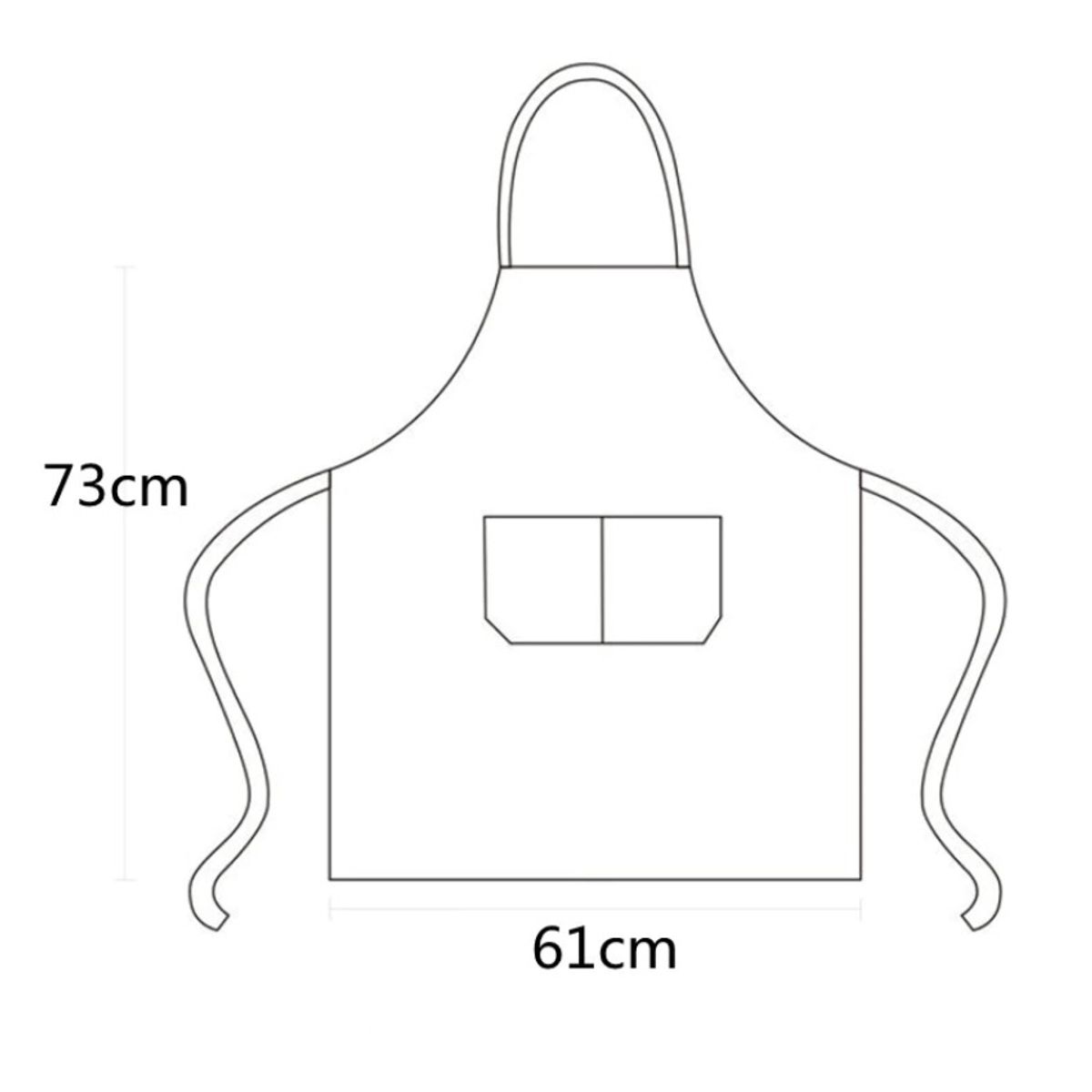 90 GRADOS - Pechera Delantal Chef Poplin Confeccion Nacional Usos Varios