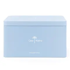 CASA NATIVA - Caja Aluminio Celeste Crema