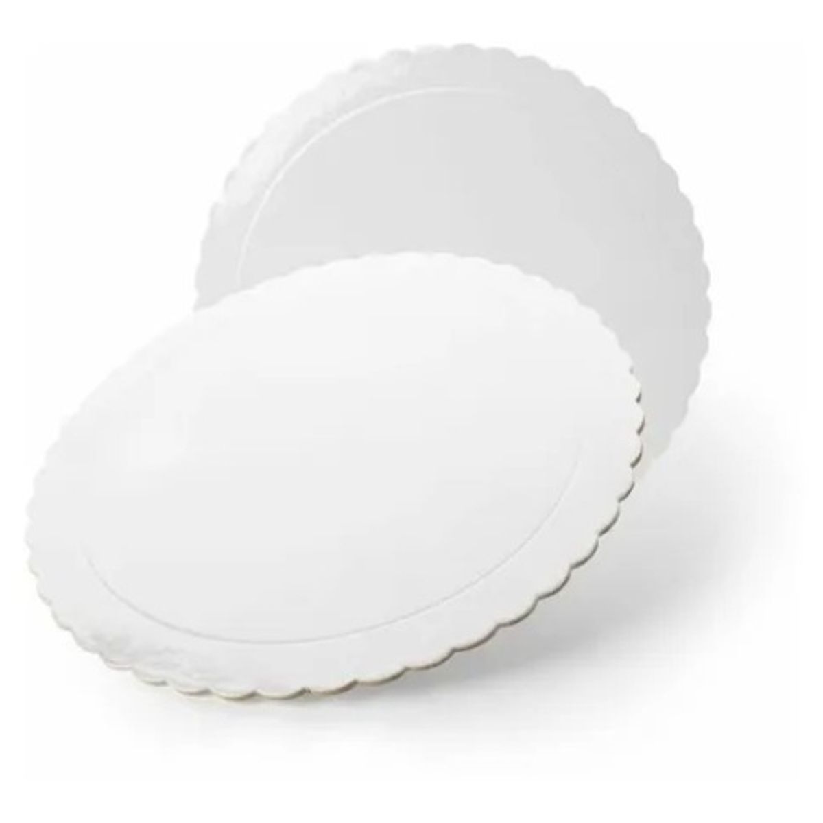 GENERICO - Set 6 Bandeja Base Redonda Torta Postre Pastel Cartón 34 Cm