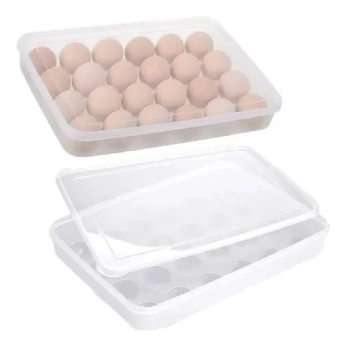 GENERICO - Organizador Huevos Bandeja Huevera 24 Cavidades Cocina