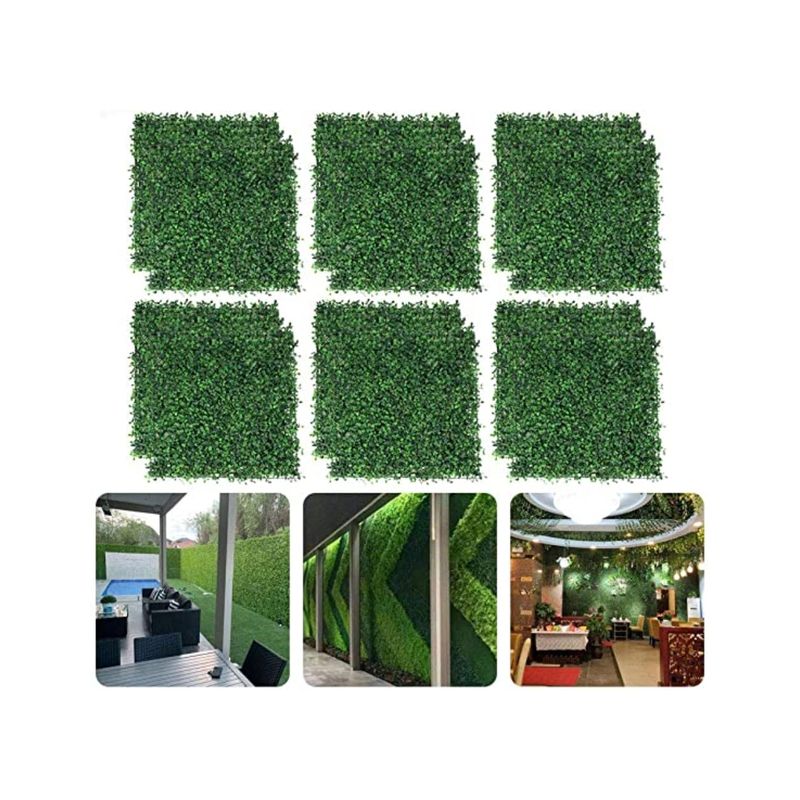 GENERICO - 20 Palmetas Jardin Trebol Enredaderas Cerca Mallas Plantas Hojas Artificiales