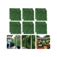 GENERICO - 20 Palmetas Jardin Trebol Enredaderas Cerca Mallas Plantas Hojas Artificiales