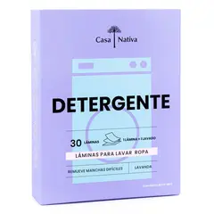 CASA NATIVA - Detergente en Láminas Lavanda