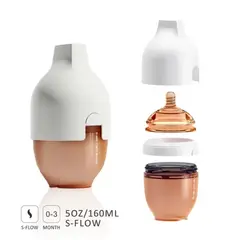 HEORSHE - Mamadera Ultra Wide 160 ml - Blanca - 0 a 3 Meses