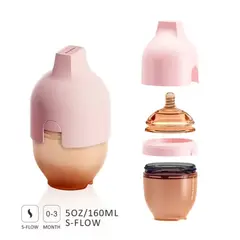 HEORSHE - Mamadera Ultra Wide 160 ml - Rosada - 0 A 3 Meses