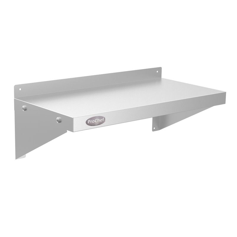 PROCHEF - Repisa Mural Lisa 60x30 cms Acero Inoxidable TWS6030
