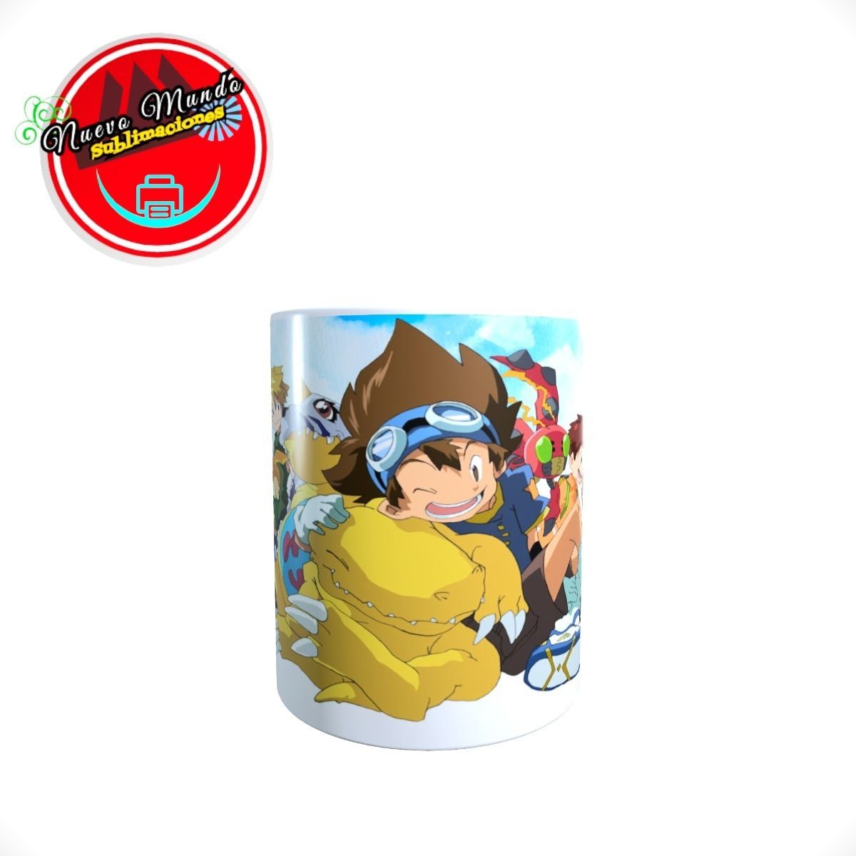 GENERICO - Taza Blanca De Digimon