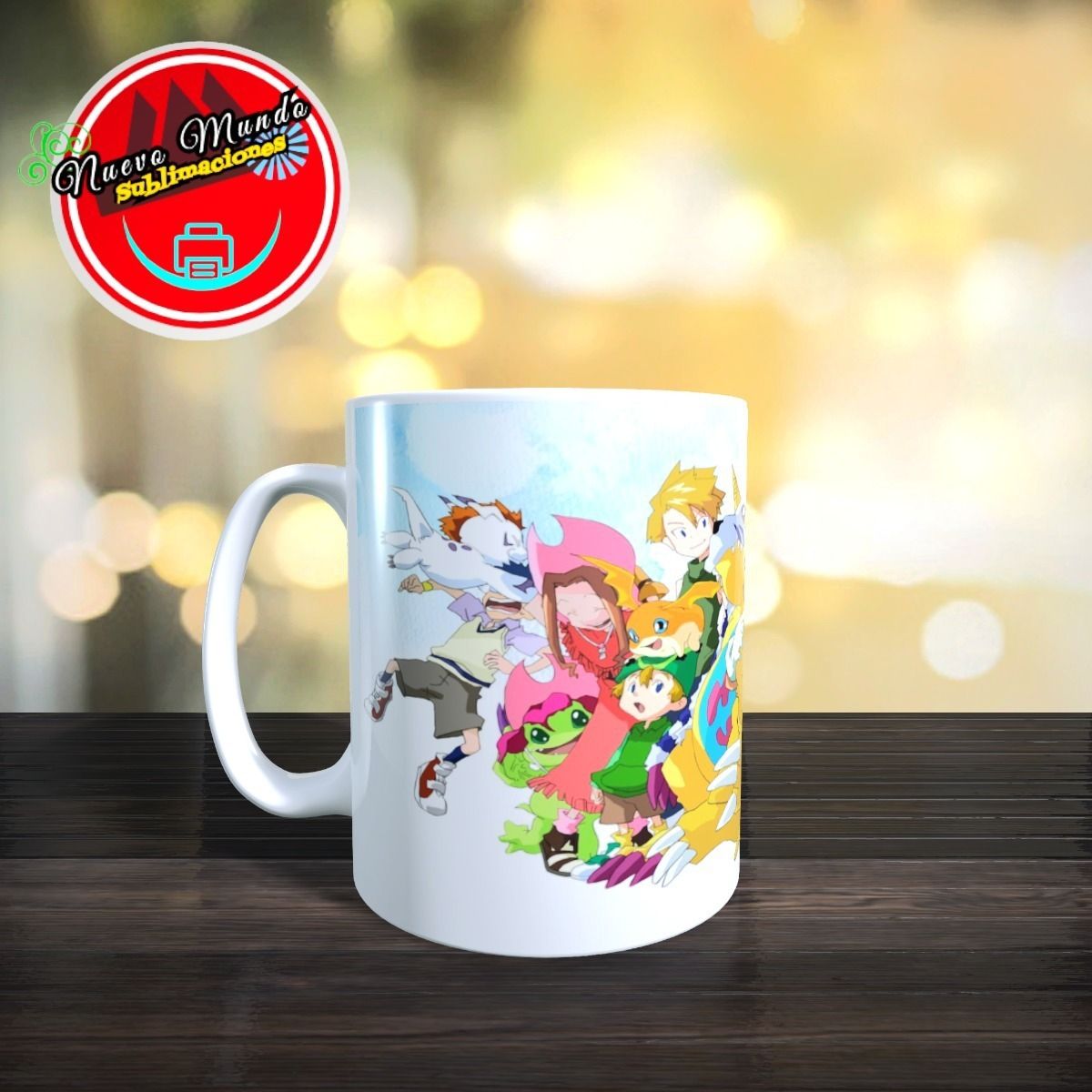 GENERICO - Taza Blanca De Digimon