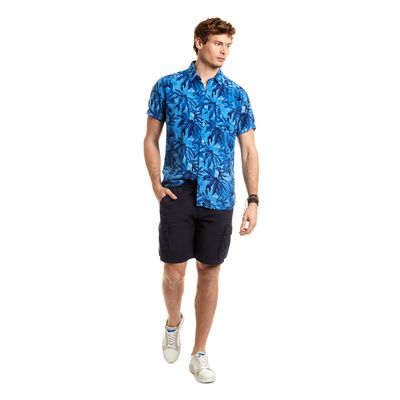 Imagen 2 del producto Camisa Estampada Safari Fj Azul