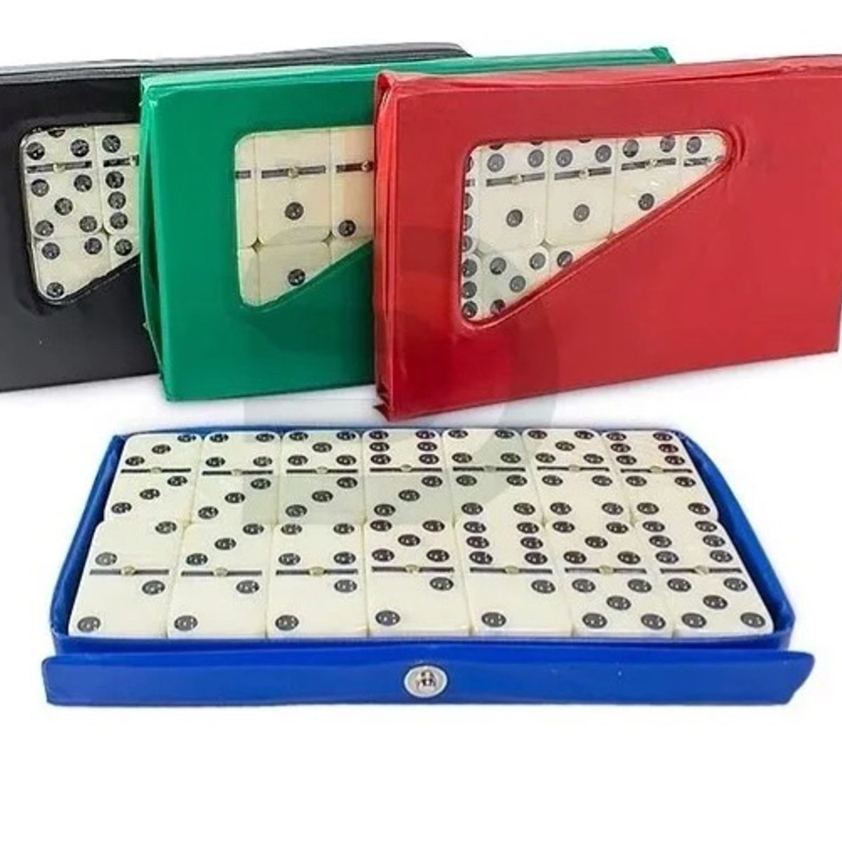 GENERICO - Domino Estuche Plástico Dura Tamaño Grande